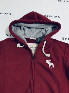 Abercrombie Fitch Толстовка красно-винная