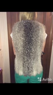 Жилетка чернобурка