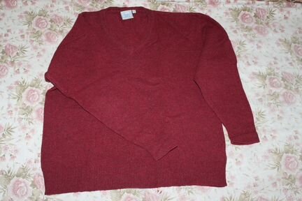 Новый пуловер унисекс, шерсть 100