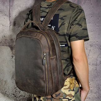 Рюкзак из натуральной кожи мужской новый BP716