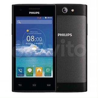 Телефон philips смартфон S309 чёрный
