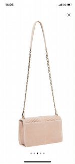 Сумка Rebecca Minkoff love вельветовая бежевая