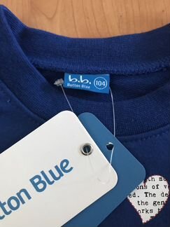 Толстовка button blue, 104. Новая