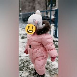 Шапка теплая зимняя на девочку 46-48