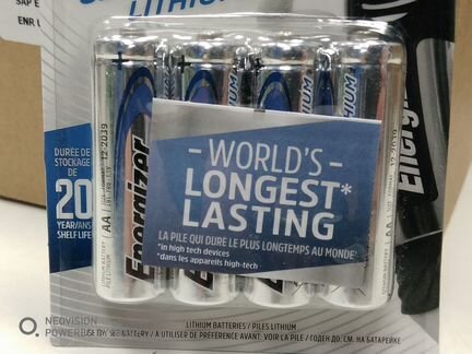 Батарейка литиевая AA Energizer Ultimate Lithium