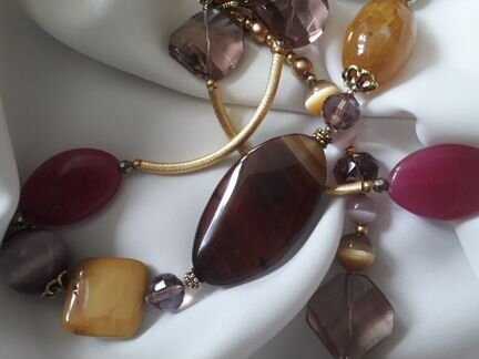 Украшение, бусы, ожерелье, камни