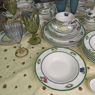 Тарелки суповые фрукты в стиле villeroy