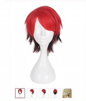Парик красный короткий