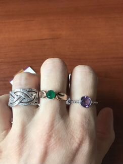 Серебряное кольцо с натуральными камнями, браслет