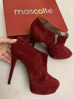 Ботильоны mascotte 39-40 нубук замша