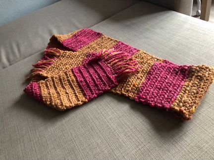 Шарф Гриффиндор Гарри Поттер грубая вязка