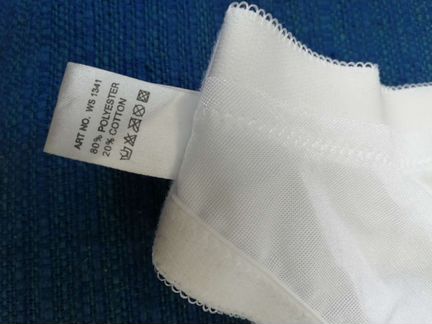 Бюстгалтер без косточек, с хлопком и кружевом р.85