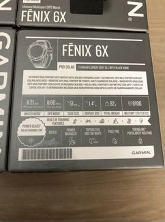 Garmin Fenix 6X Pro Solar Titanium Carbon Gray DLC