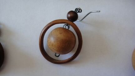 Деревянные бусы и серьги из Крыма. Винтаж