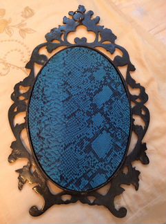 Картина-шелкография в винтажной бронзовой раме