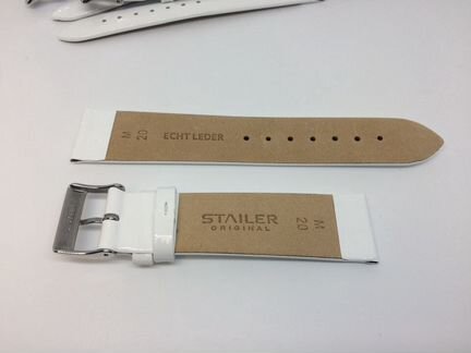 Лаковый Белый ремешок для часов Stailer 4 вида