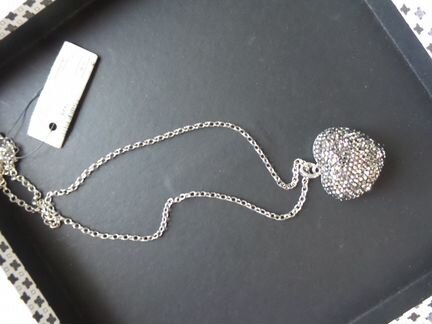 Цепочка Eurobijoux Italy c кулоном сердце стразы