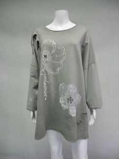 Туника Oversize Intrend 21 Italy хлопок