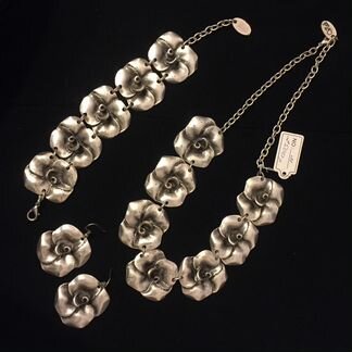 Колье, серьги, браслет, кольцо