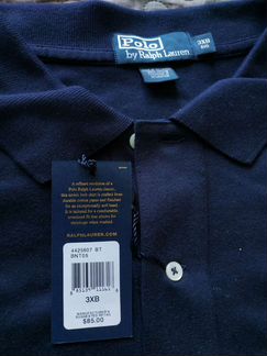 Поло новое Polo Ralph Lauren 3XL длинный рукав