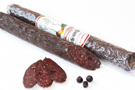 Колбаса из оленины сыровяленая Северная ягода