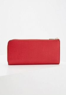 Красный кошелек furla из сафьяновой кожи