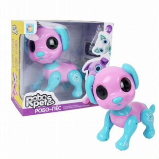Интерактивная игрушка 1Toy Робо-пес, розовый (Т14336)