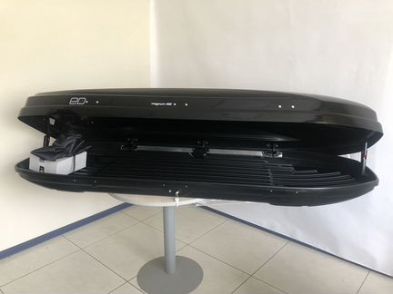 Автобокс на 450 л. Чёрный металлик быстросъём №141