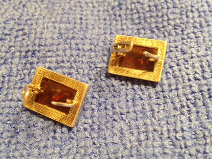 Серьги серебро с натуральным янтарем