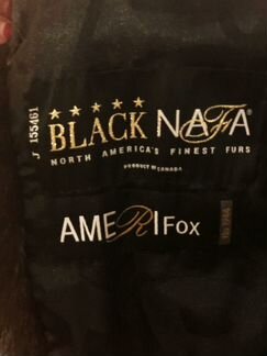 Шуба новая норковая Black Nafa с чернобурк, Греция