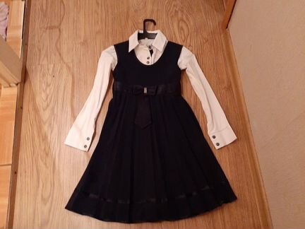 Сарафан школьный на девочку, новый, рост134