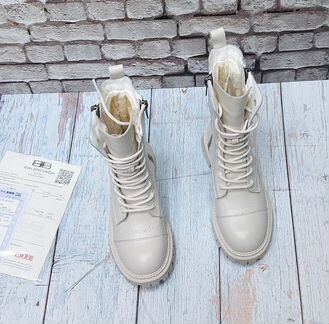 Зимние ботинки Balenciaga на грубой подошве