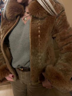 Дубленка курткв р 42,44 мех