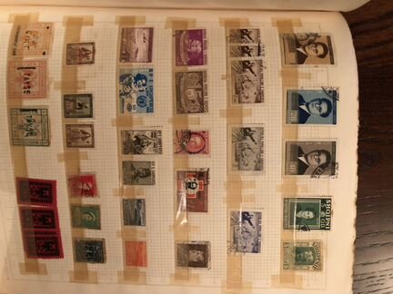 Комплект коллекционных марок (два альбома)