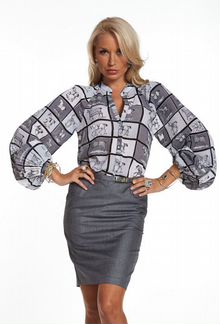 Блузка Forza Viva с лошадками