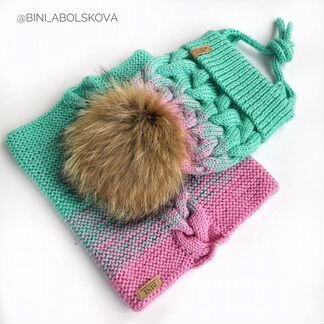 Комплект Шапка и снуд