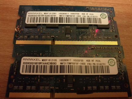 Оперативная память ramaxel ddr3l 4Gb