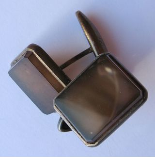 Запонки винтажные № 3 (позолоченное серебро 875 пр