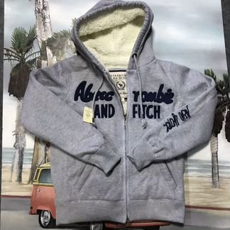 Толстовка худи на меху Abercrombie & Fitch