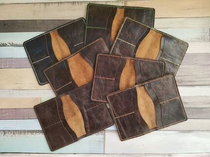 Кожаная обложка на паспорт. Hand made