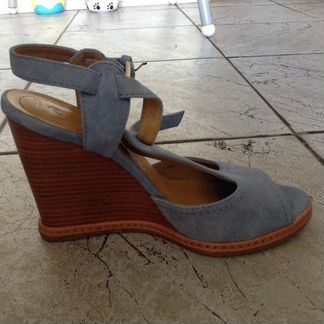 Замшевые туфли на танкетке Lavorazione Artigianale