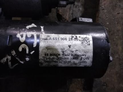 Стартер Мерседес W212 2.2d CDI OM651 A6519062800