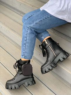 Prada Ботинки С Карманами Monolith