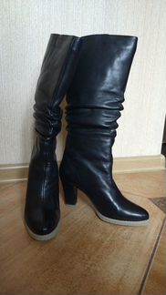 Сапоги зимние на натуральном меху кожаные 36