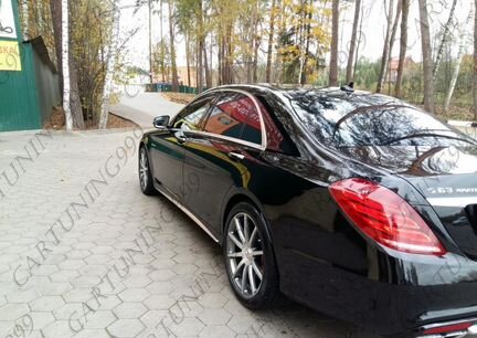Внешние пороги AMG Mercedes S222