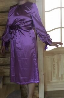 Платье шёлк ручная работа 48-50рр