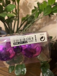 Елочные игрушки 12 шаров IKEA новые