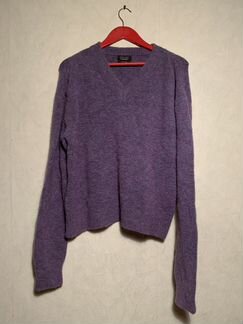 Фиолетовый мохеровый шерстяной свитер Zara Man