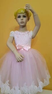 Платье розовое для девочки 3-5 лет