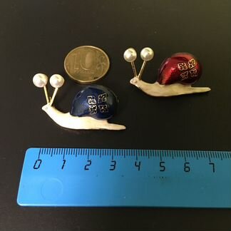 Броши, улитки